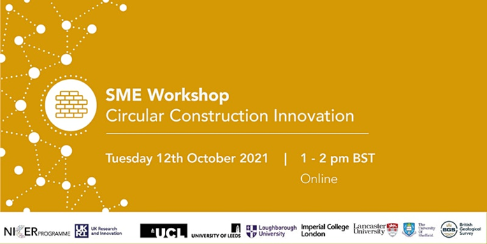 Invitation to SME Workshop for Circular Construction Innovation