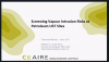 Screening Vapour Intrusion Risks at Petroleum Underground Storage Tank Sites